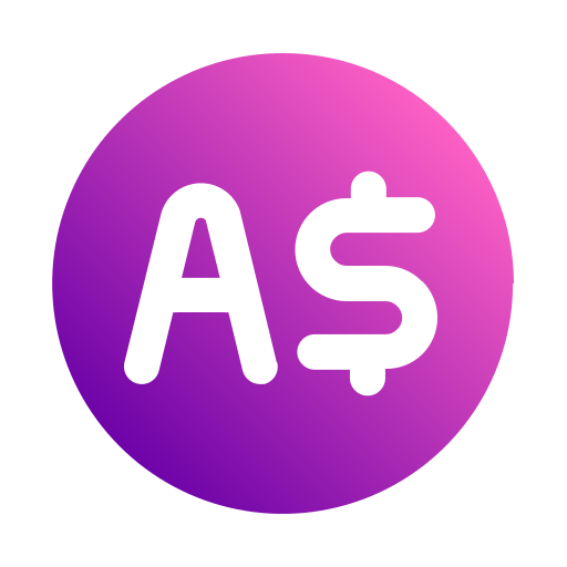 Австралийский доллар бесплатно иконка