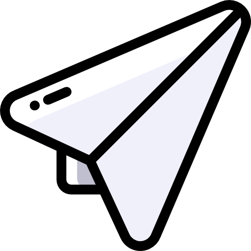 avion de papel icono gratis