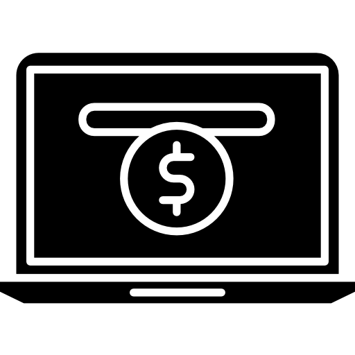 pago en línea icono gratis