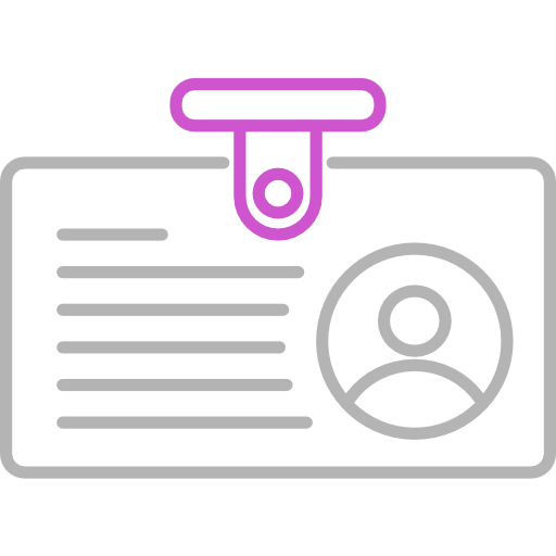 tarjeta de identificación icono gratis
