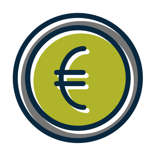 euro icono gratis