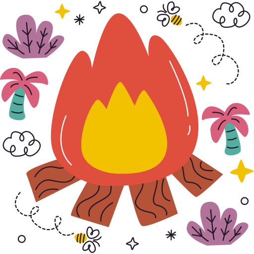 Bonfire free sticker Bonfire free sticker