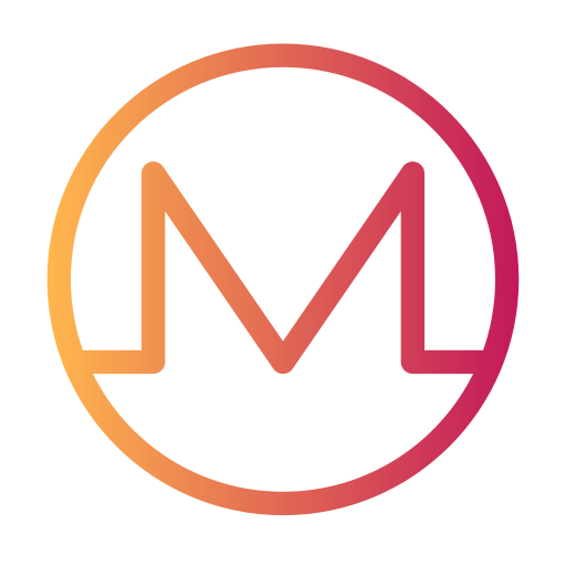 Monero Generic gradient outline icon