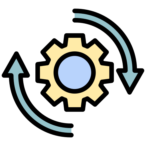 Synchhronize Generic color lineal-color icon