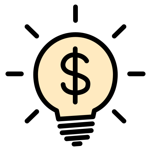 dólar bulbo grátis ícone dólar bulbo grátis ícone