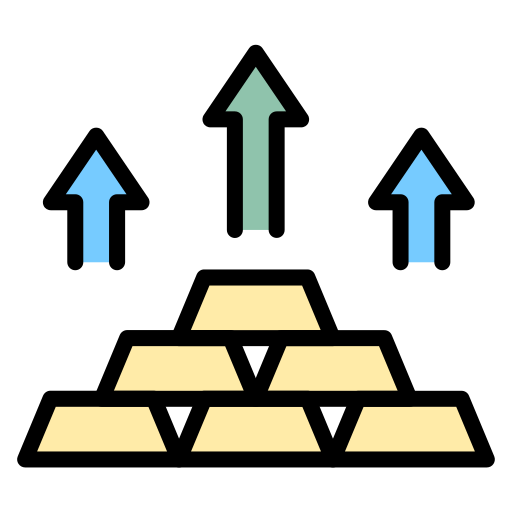 inversión en oro icono gratis