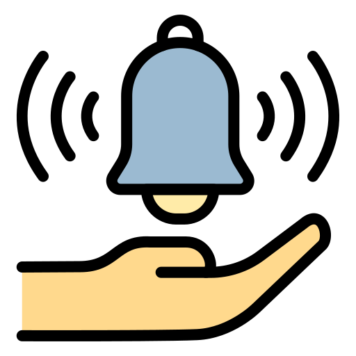 campana de notificación icono gratis