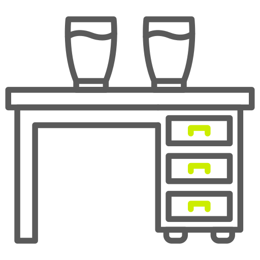 mesa de oficina icono gratis