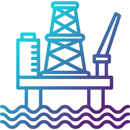 plataforma petrolera icono gratis