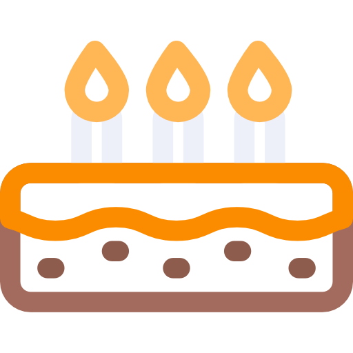 pastel de cumpleaños icono gratis