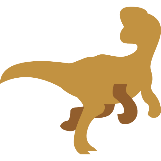 dilophosaurus Berkahicon Flat icoon