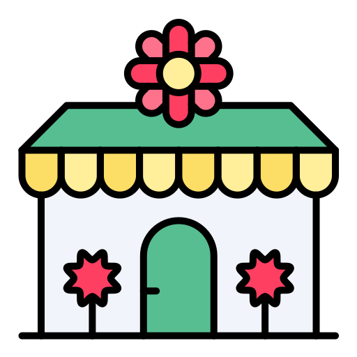 tienda de flores icono gratis