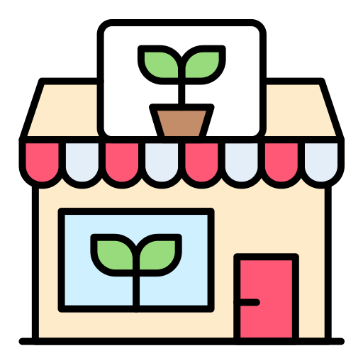 tienda de flores icono gratis