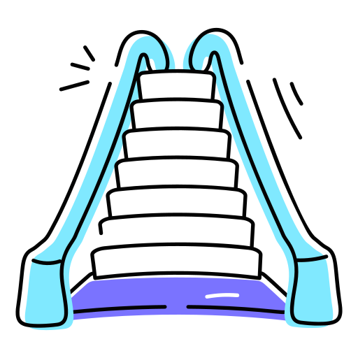 escalera mecánica icono gratis