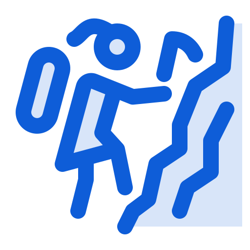 Rock climbing free icon Rock climbing free icon