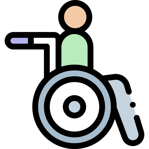 silla de ruedas icono gratis