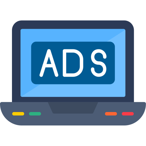 publicidad en vídeo icono gratis