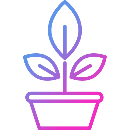 Plant Cubydesign Gradient icon