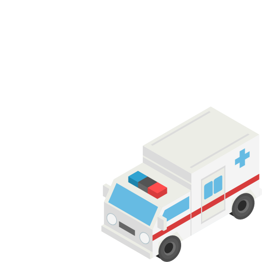 Ambulance Berkahicon Isometric Icon