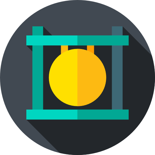 gong Icône gratuit gong Icône gratuit