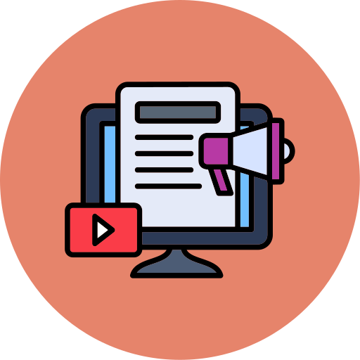 publicidad digital icono gratis