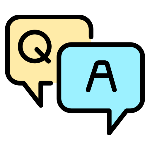 Question and answer - Free communications icons