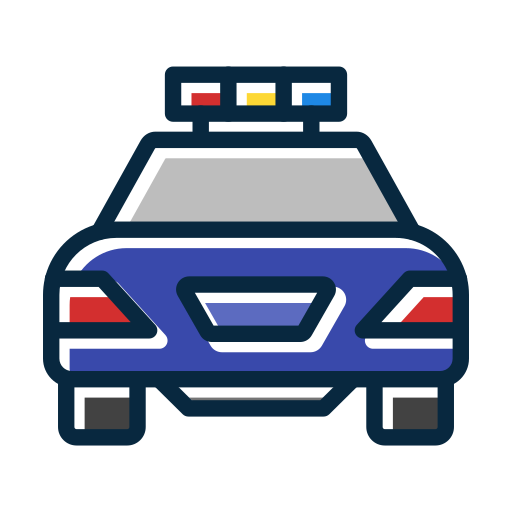 coche de policía icono gratis