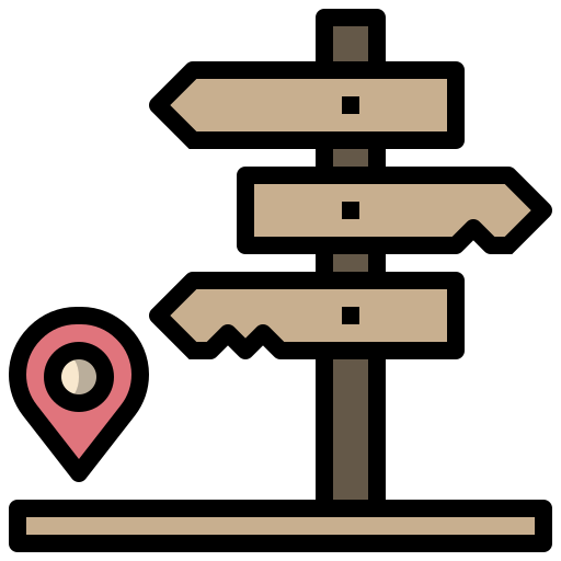 dirección icono gratis