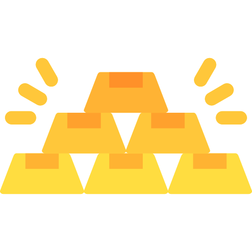 barra de oro icono gratis