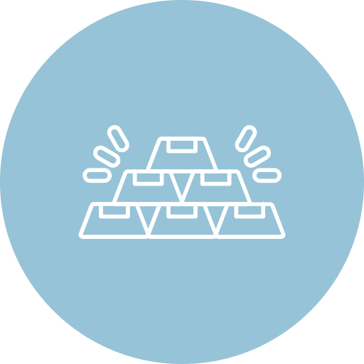 barra de oro icono gratis