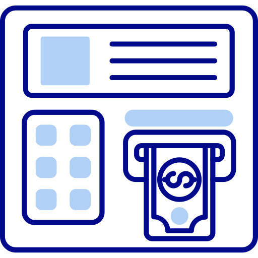 Atm machine free icon Atm machine free icon