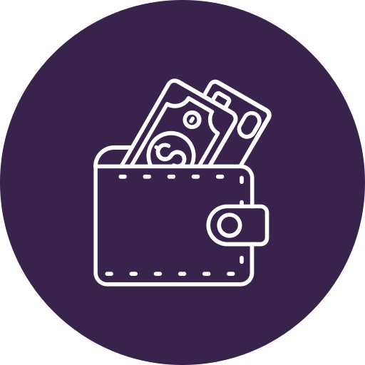 billetera icono gratis