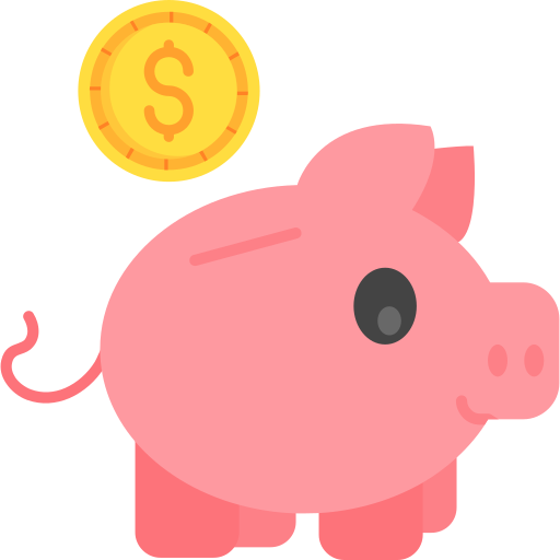 Piggy bank free icon