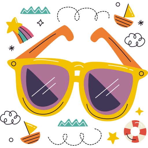 Sunglasses free sticker