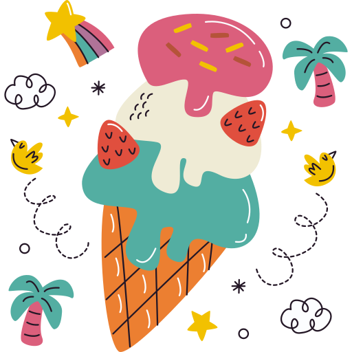 helado gratis sticker