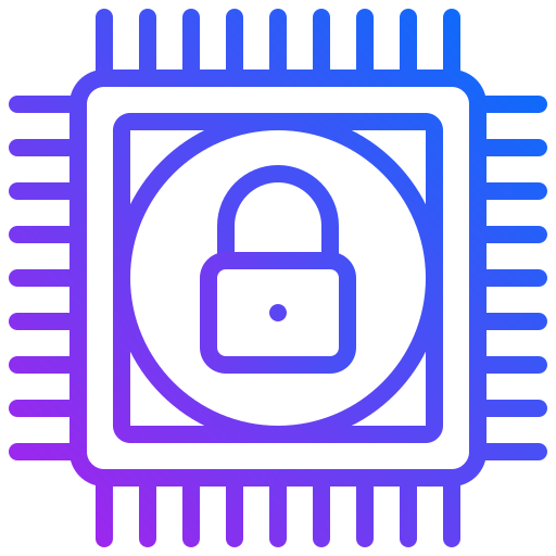 Cpu Generic gradient outline icon