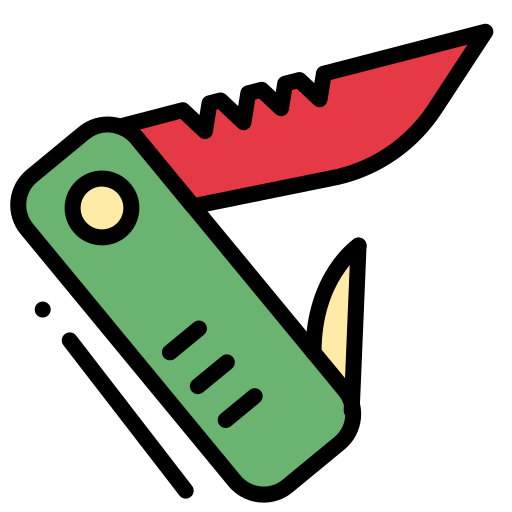 cuchillo de bolsillo icono gratis