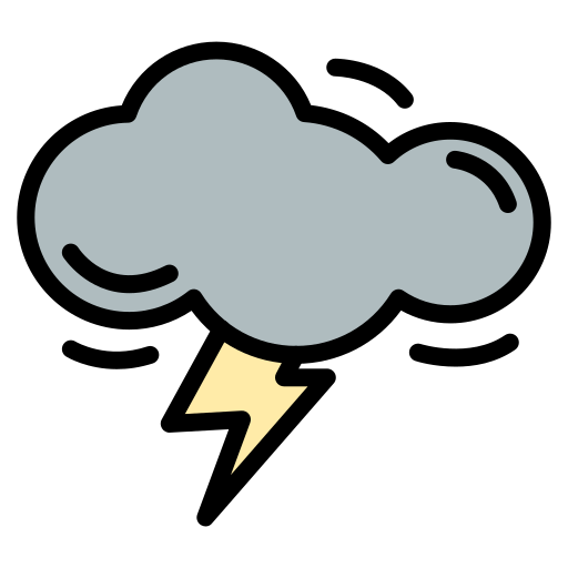 Black cloud Generic color lineal-color icon