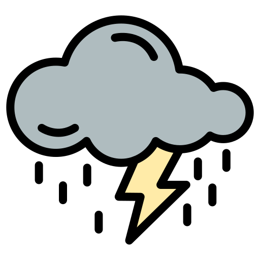 Black cloud - Free weather icons