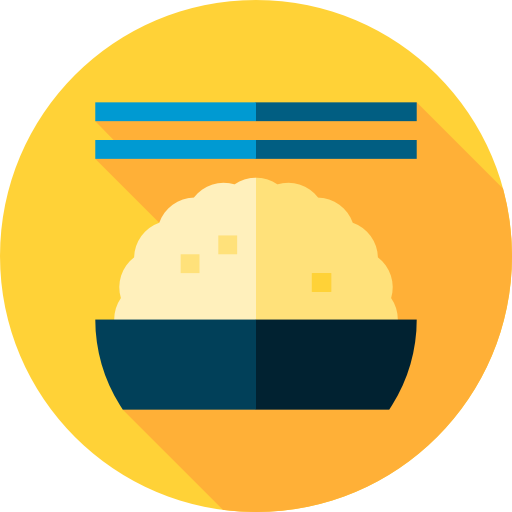 Rice Flat Circular Flat icon