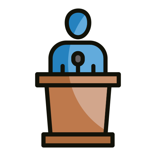 Öffentliches reden kostenlos Icon