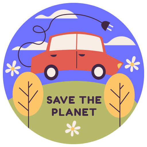 voiture électrique gratuit sticker