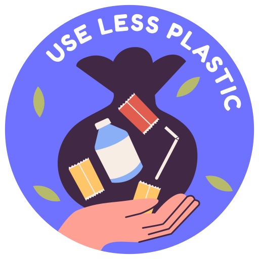 Plastic Stickers - Free ecology and environment Stickers