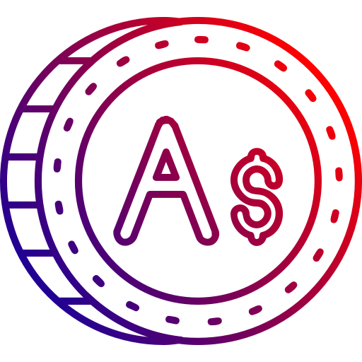 dólar australiano icono gratis