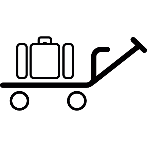 carrito de equipaje icono gratis