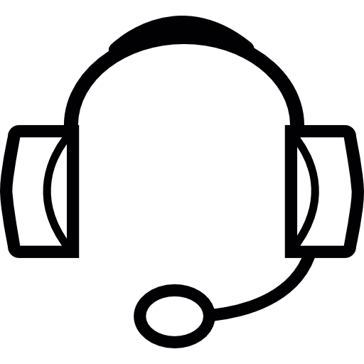 auriculares con micrófono icono gratis