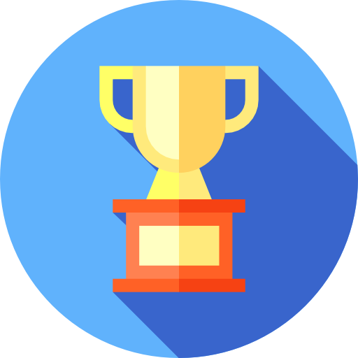 Trophy Flat Circular Flat icon