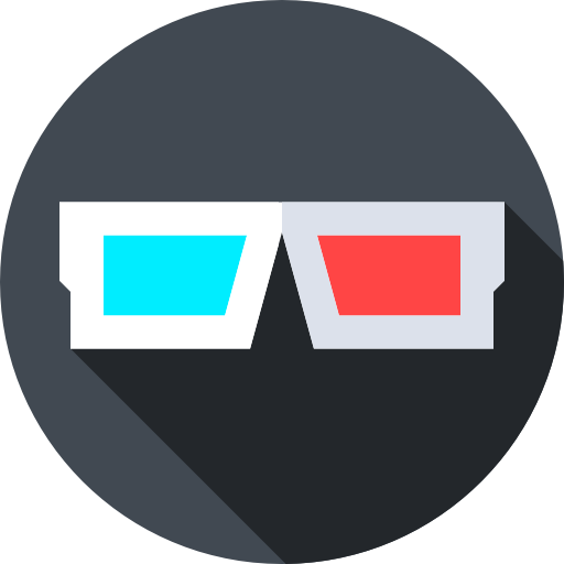 gafas 3d icono gratis