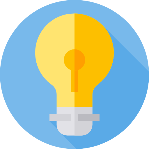 Idea Flat Circular Flat icon