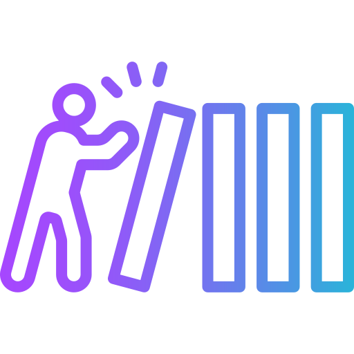 Domino effect free icon Domino effect free icon